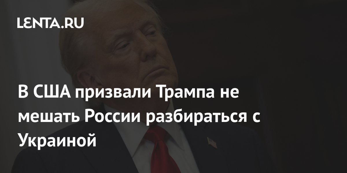 В США призвали Трампа не мешать России разбираться с Украиной