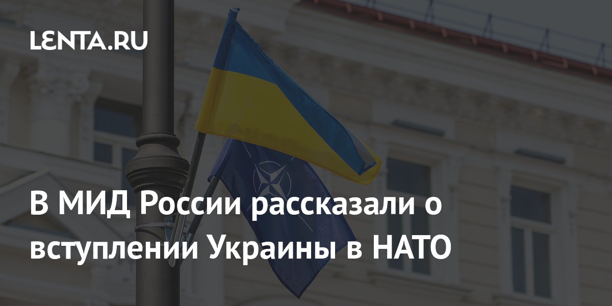 В МИД России рассказали о вступлении Украины в НАТО