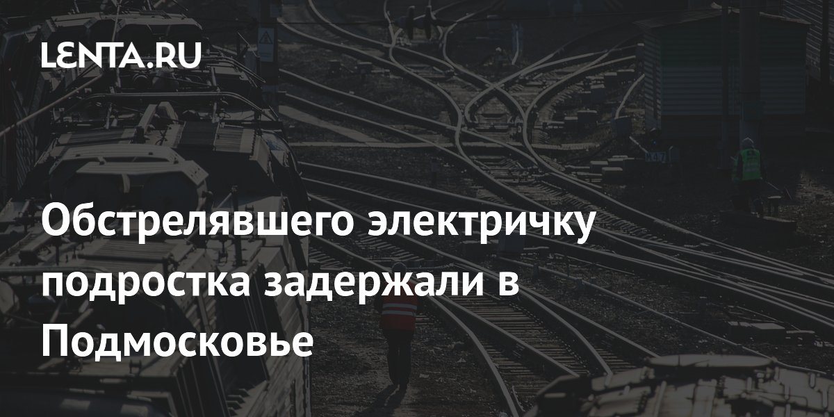 Обстрелявшего электричку подростка задержали в Подмосковье