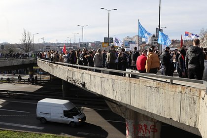 В МИД ответили на вопрос об участии россиян в протестах в Сербии