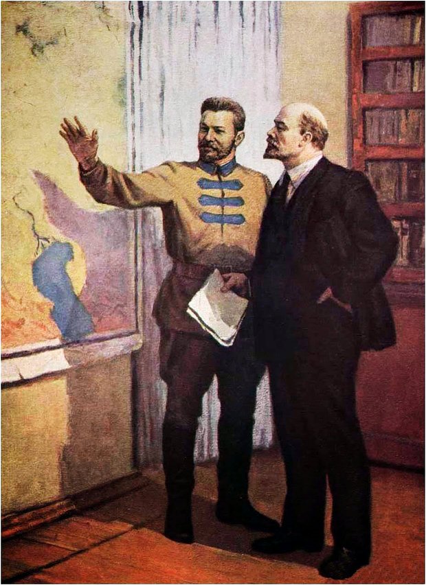Фрунзе и Ленин