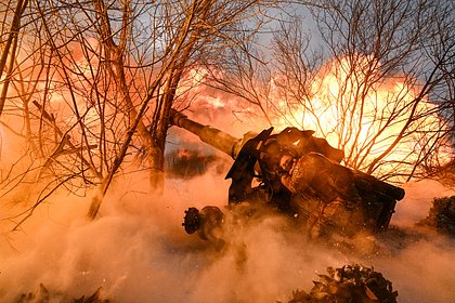 Появились фото с наступлением колонны ВСУ в Курской области