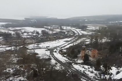 Разрушенное в ходе боев село под Курском сняли на видео с воздуха