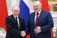 Владимир Путин и Александр Лукашенко