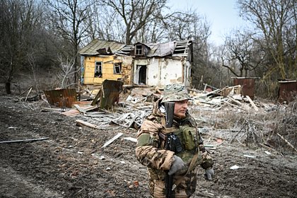 Российский военный рассказал о полностью разрушенном ВСУ селе в Курской области