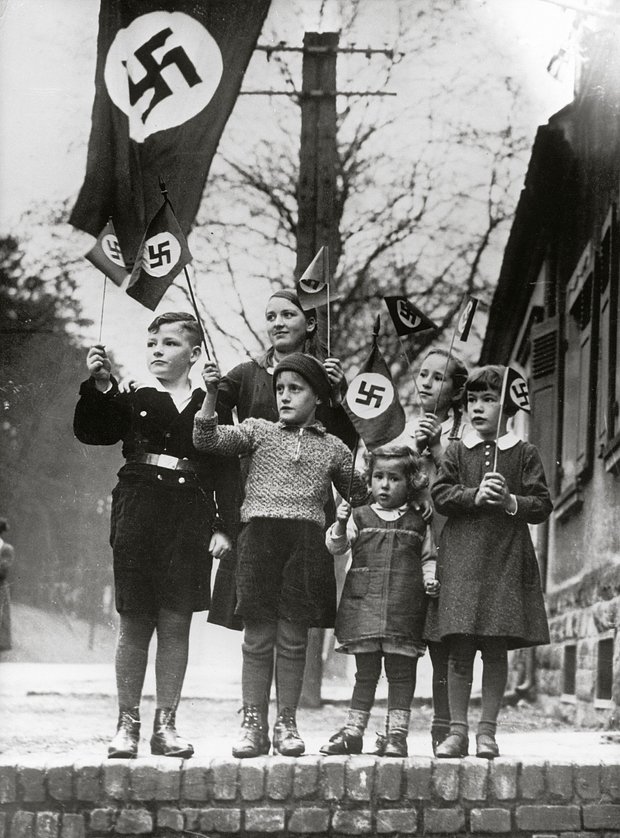 GERMANY — JANUARY 01: Hitlerjugend (youth organization of the NSDAP) in Saarbruecken. Saarland. Germany. Photography. Before 1935. (Photo by Imagno/Getty Images) [Hitlerjugend in Saarbruecken. Saarland. Deutschland. Photographie. vor 1935.]