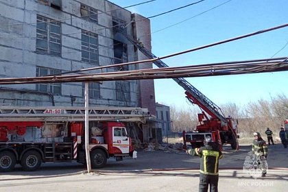 Бункер с мукой загорелся в Подмосковье