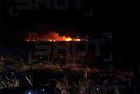 В России упал стратегический бомбардировщик Ту-22М3. Первые кадры с места катастрофы