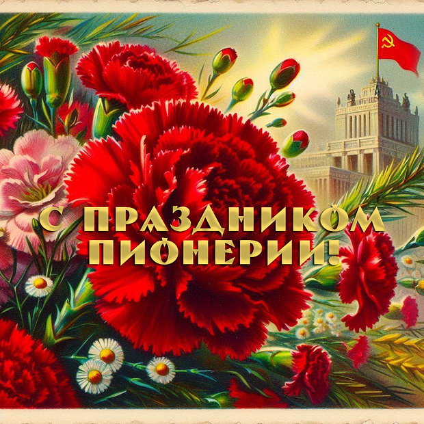 Красивая открытка с Днем пионерии