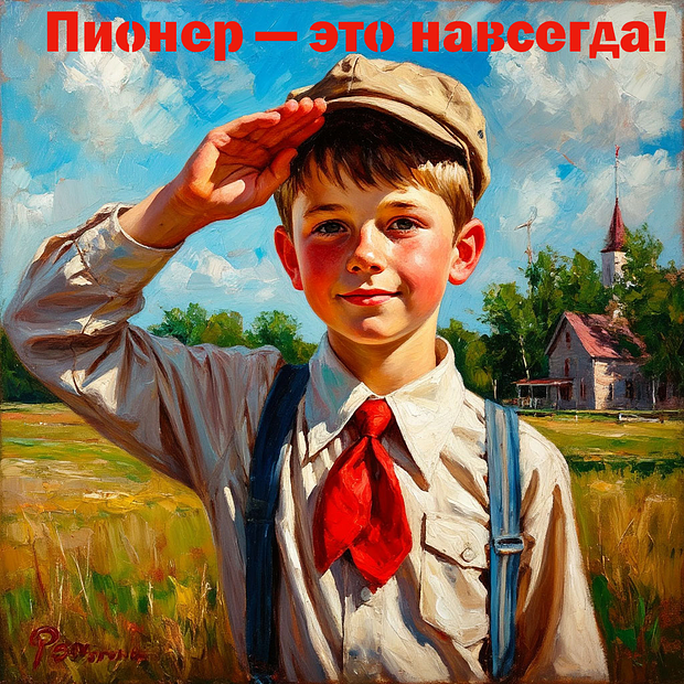 Открытка с Днем пионерии 19 мая