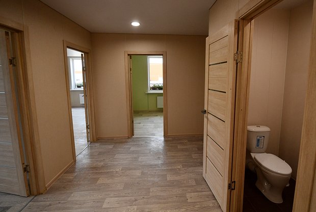 Фотография строящегося жилого дома в России