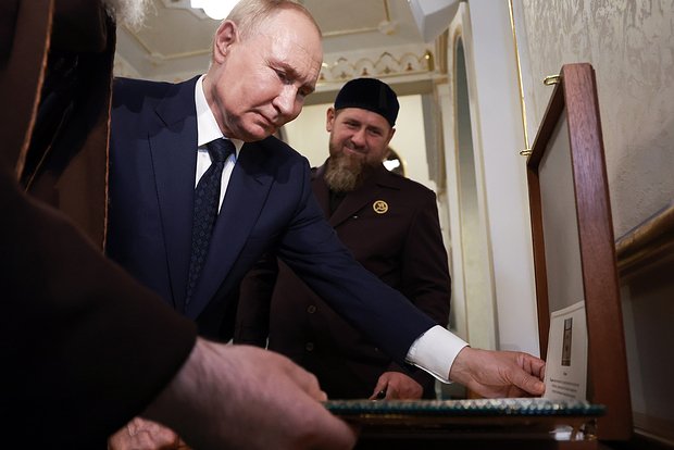 Владимир Путин и Рамзан Кадыров