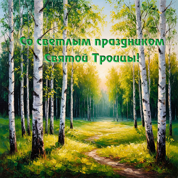 Красивая картинка на Троицу