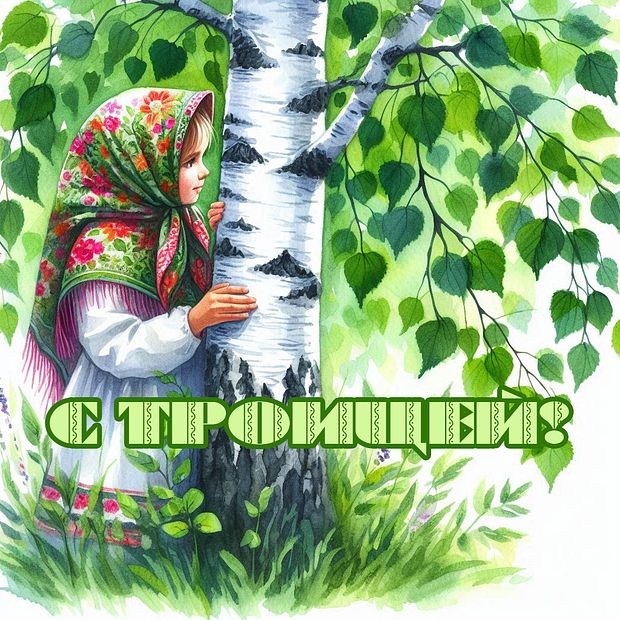 Красивая картинка на Троицу