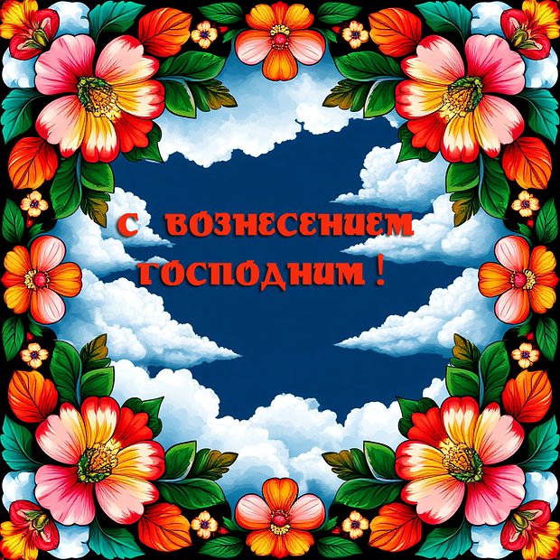 Открытка для близких на Вознесение Господне