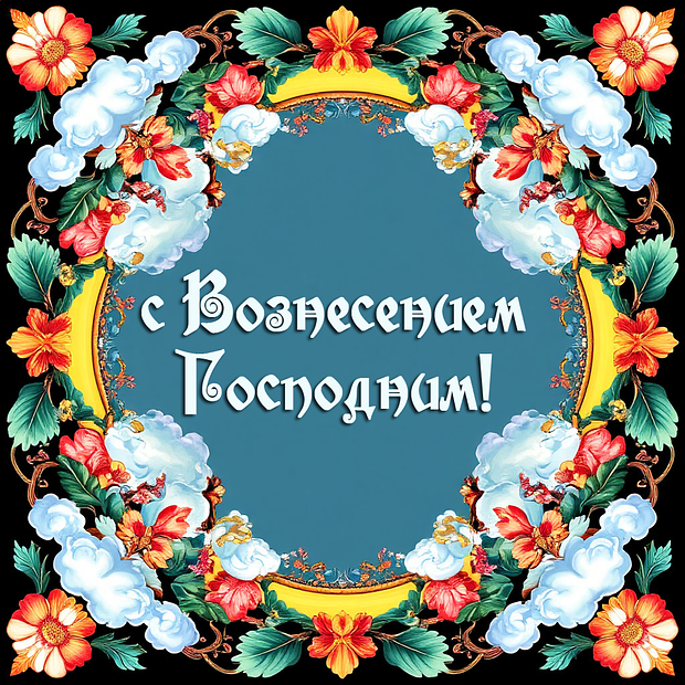 Открытка для близких на Вознесение Господне