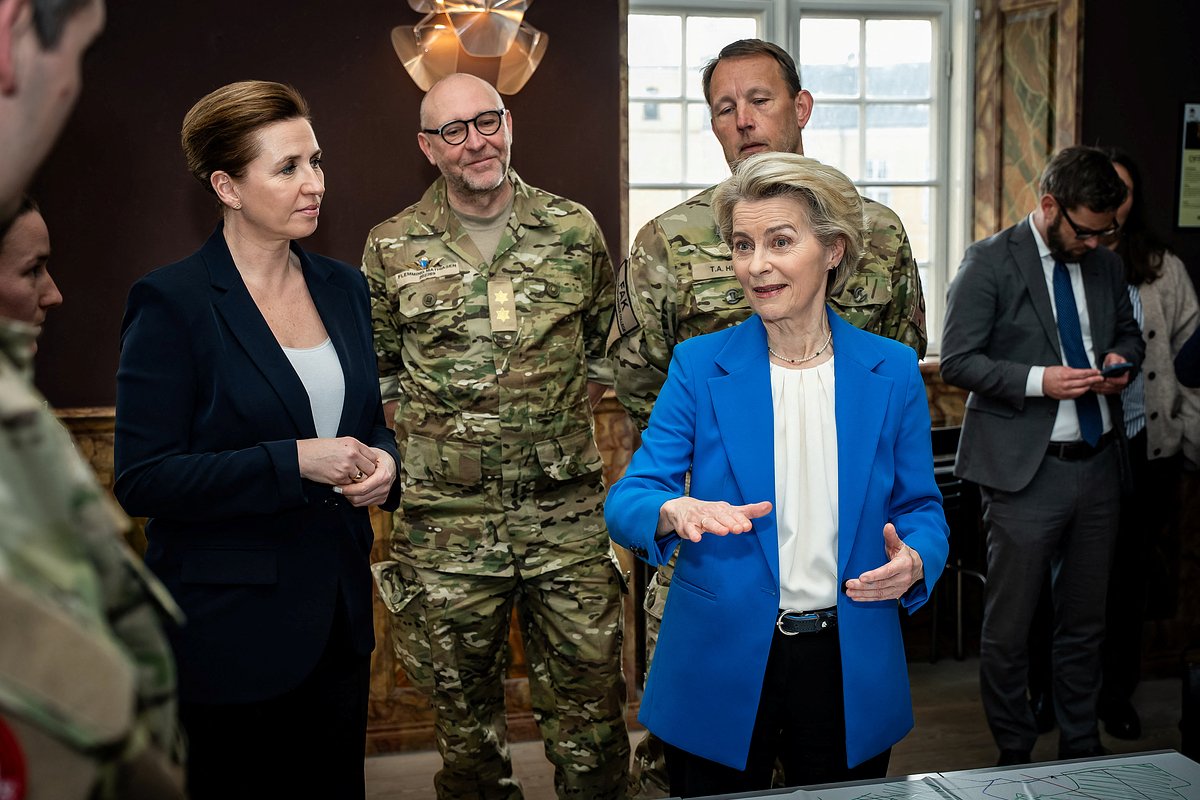 Премьер-министр Дании Метте Фредериксен и председатель Европейской комиссии Урсула фон дер Ляйен, 18 марта 2025 года