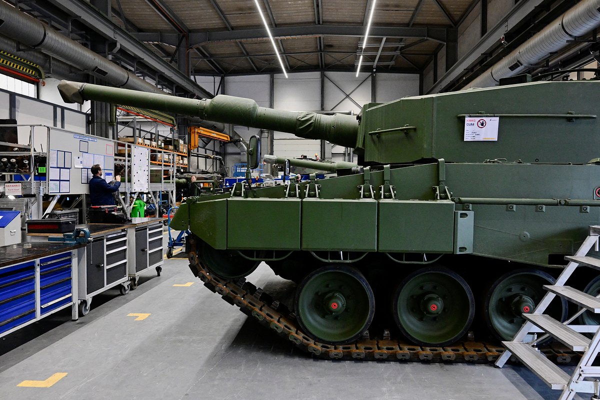 Филиал оружейного завода Rheinmetall в Унтерлюссе, Германия, 12 февраля 2024 года