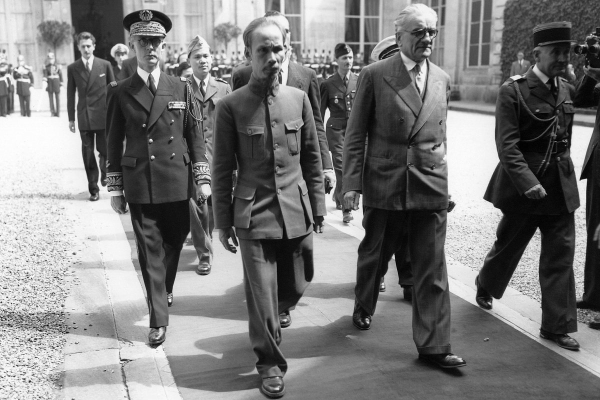 Президент Республики Вьетнам Хо Ши Мин в Париже, Франция, 2 июля 1946 года