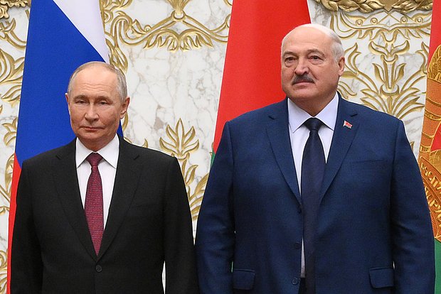 Владимир Путин и Александр Лукашенко