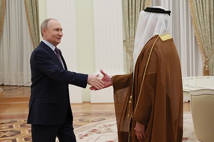 Путин принял в Кремле вице-премьера ОАЭ