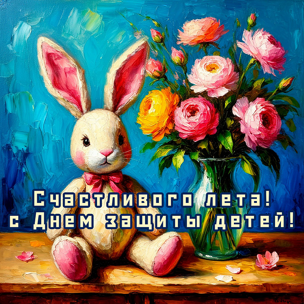 Открытка для ребенка на День защиты детей