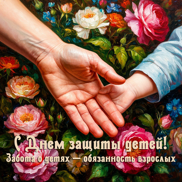 Душевная открытка для поздравления с Днем защиты детей