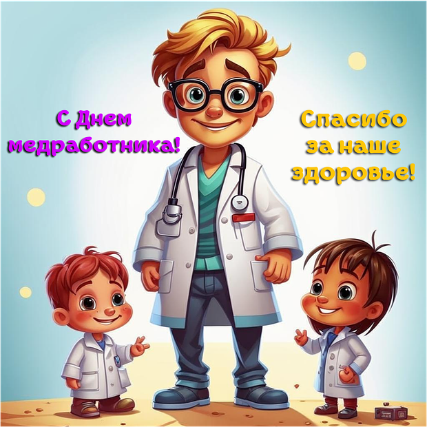 Открытка на День медика, чтобы отправить врачам