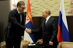 Александр Вучич и Владимир Путин