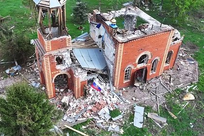 Из-за атаки ВСУ российский храм выгорел изнутри