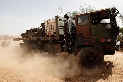 Грузовик НАТО перевернулся в Румынии