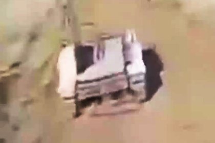 Уничтожение платформы для доставки боеприпасов ВСУ попало на видео