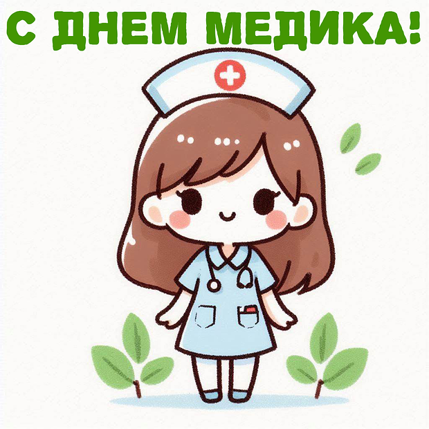 Открытка на День медика, чтобы отправить медсестрам