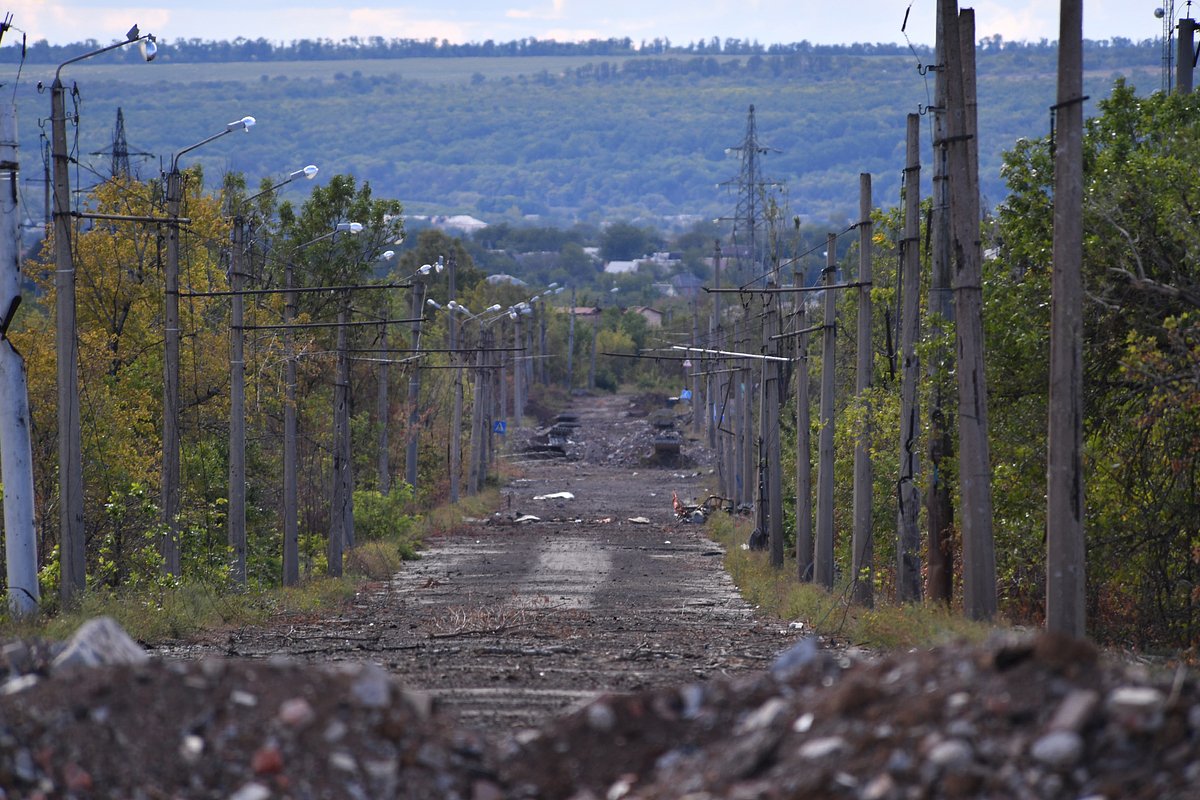 Окраина Артемовска, май 2023 года