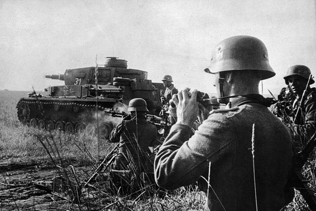 Немецкие войска в первый день войны с СССР, 22 июня 1941 года 