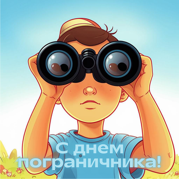 Прикольная открытка с Днем пограничника