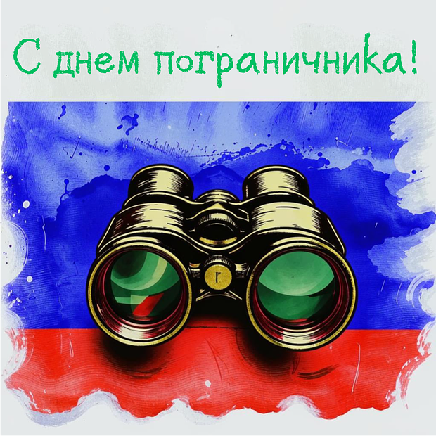 Открытка с Днем пограничника