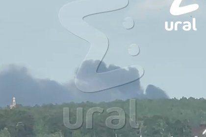 Пожар на мусорном полигоне в российском регионе попал на видео