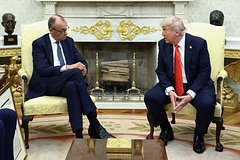 Фридрих Мерц и Дональд Трамп