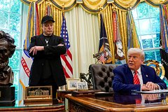 Илон Маск и Дональд Трамп