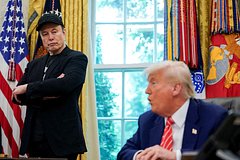 Илон Маск и Дональд Трамп