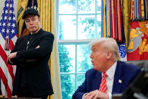 Илон Маск и Дональд Трамп