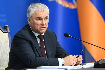 Володин отправил бундестагу материалы по терактам режима Зеленского