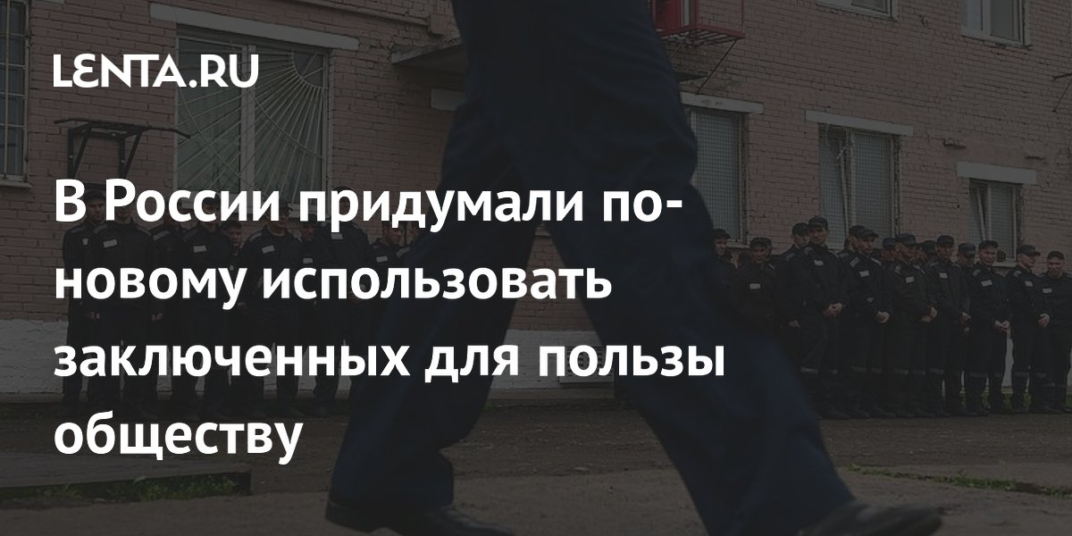 В России придумали по-новому использовать заключенных для пользы обществу