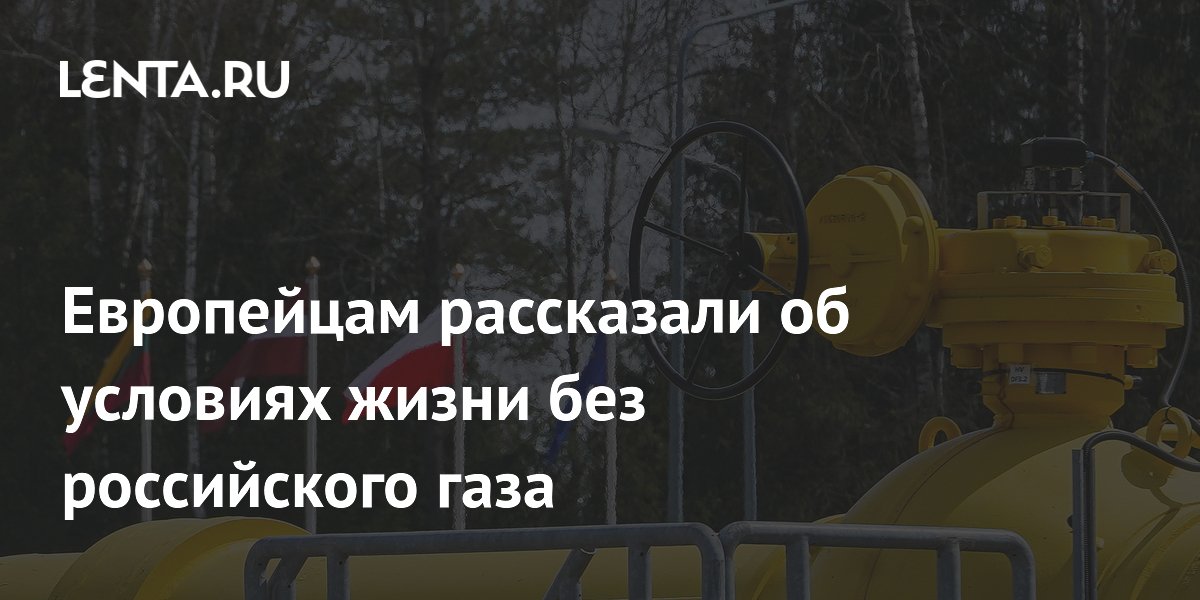 Европейцам рассказали об условиях жизни без российского газа