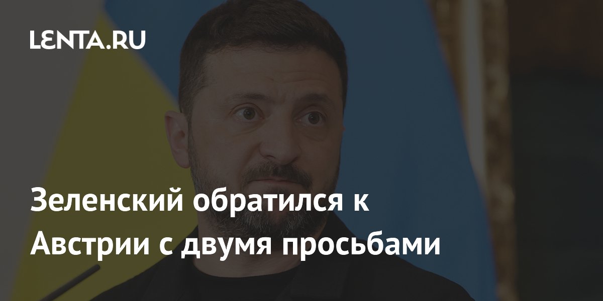 Зеленский обратился к Австрии с двумя просьбами