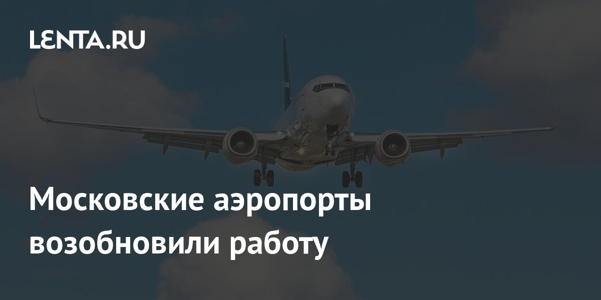 Московские аэропорты возобновили работу