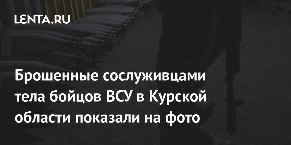 Брошенные сослуживцами тела бойцов ВСУ в Курской области показали на фото