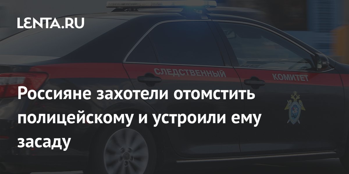 Россияне захотели отомстить полицейскому и устроили ему засаду