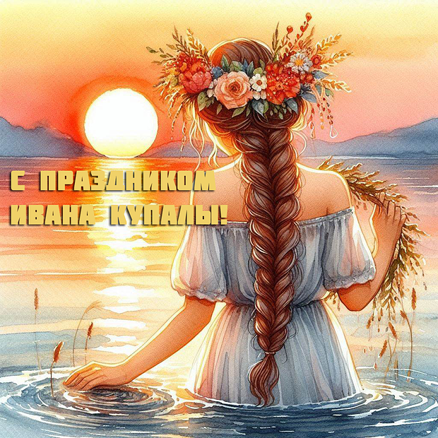 Красивая открытка на день Ивана Купалы